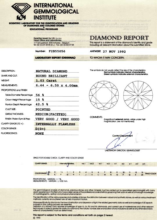 Foto 9 - Best Einkaraeter Diamant 1,03 River D Lupenrein Diamond, D5027