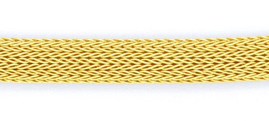 Foto 2 - Goldkollier Goldkette Strumpf Muster Oval Gelbgold, K2117