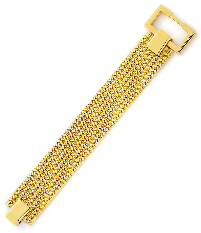 Foto 4 - Breites, schweres, Designer-Gelbgold-Armband massiv 18K, K2638